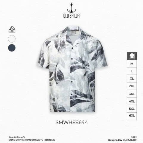  Áo Sơ Mi Nam Cuban Old Sailor - 88644 - Big Size Upto 6XL 