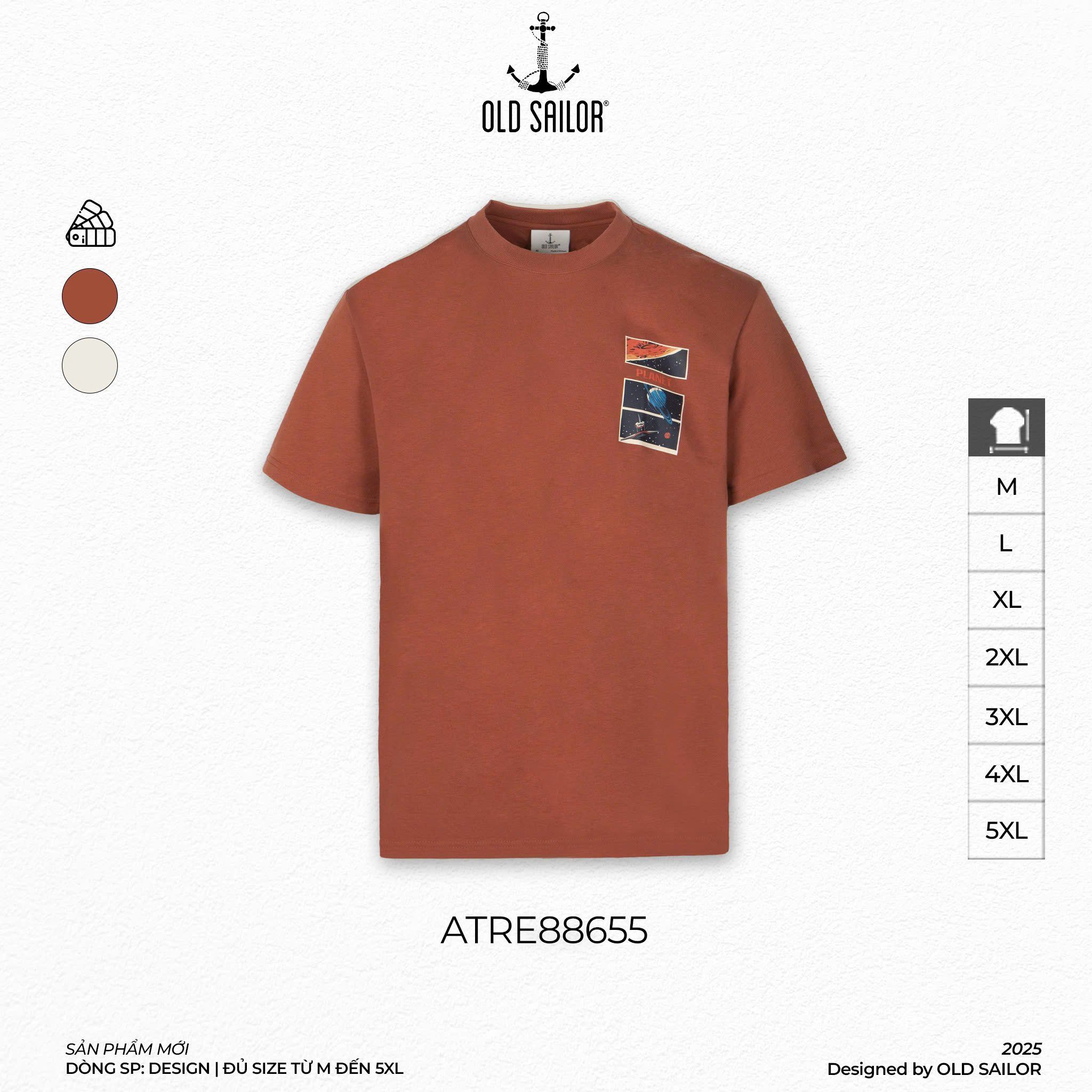  Áo Thun Nam Planet Mars Old Sailor - ATRE 88655  - Big size upto 5XL 