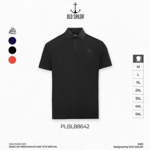  Áo Polo Nam Vải Coffee Old Sailor - Big Size Upto 5XL - 88642 