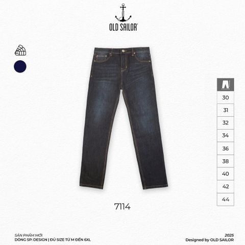  Quần Jean Nam Form Slimfit Old Sailor - 7114 - Big size upto 44 