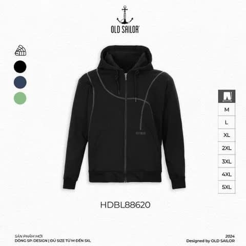  Áo Hoodie Nam Adventure Old Sailor - HDBL88620 - Big size upto 5XL 