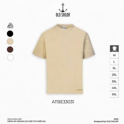  Áo Thun Nam Same Oversize Old Sailor - ATBE33031 - Big Size Upto 5XL - 33031 