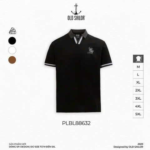  Áo Polo Nam Bloom Old Sailor - PLBL88632 - Big Size Upto 5XL 