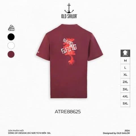  Áo Thun Nam Bang Bang Old Sailor - ATRE88625 - Big Size Upto 5XL 