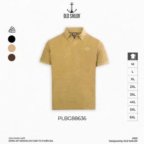  Áo Polo Nam Cheers Old Sailor - 88636 - Big Size Upto 6XL 