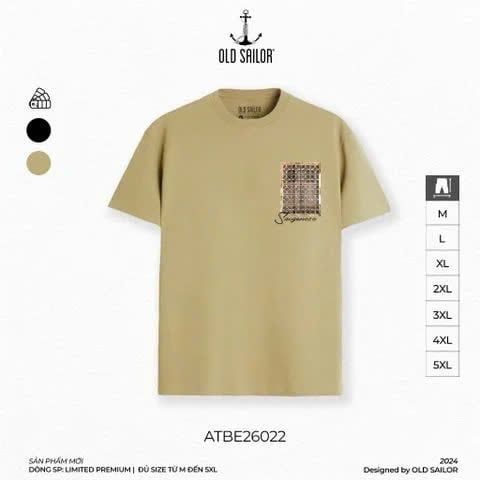  Áo Thun Nam Họa Tiết Retro Door Old Sailor - ATBE26022 - Big Size Upto 5XL 