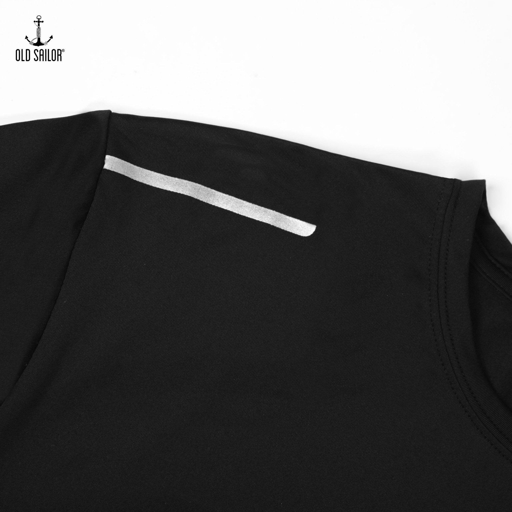  Sporty Deep Black Tee - 33055 