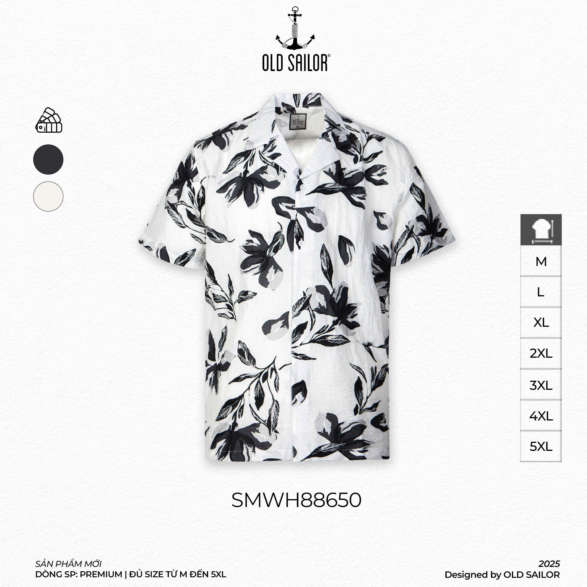  Áo Sơ Mi Nam Cuban Flore Old Sailor - SMWH88650 - Big Size Upto 6XL 