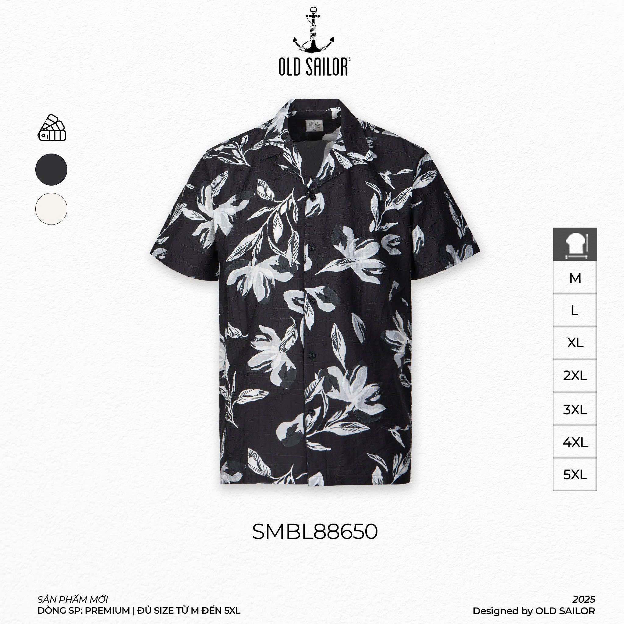  Áo Sơ Mi Nam Cuban Flore Old Sailor - SMBL88650 - Big Size Upto 6XL 