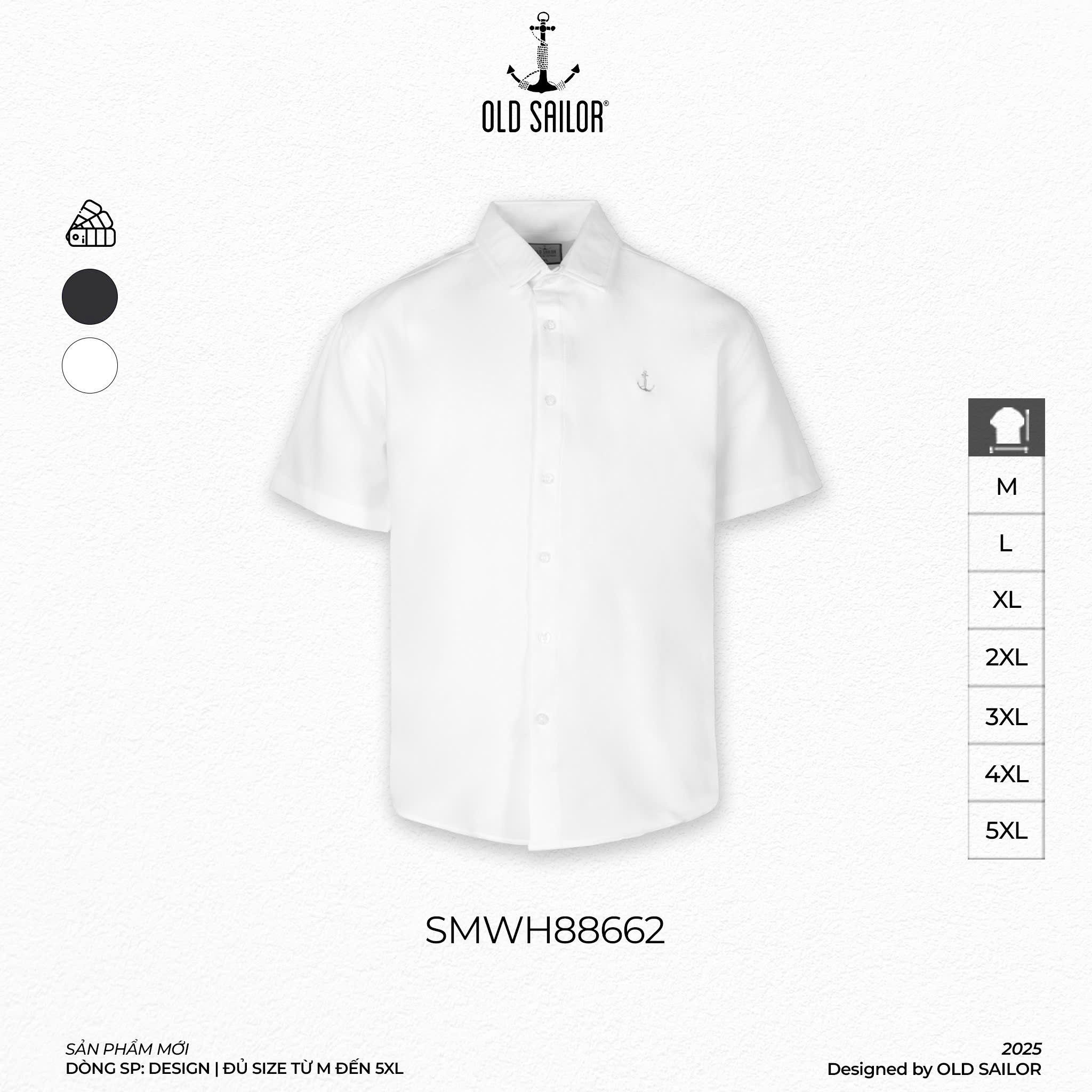  Áo Sơ Mi Nam Massive Old Sailor - SMWH88662 - Bigsize Up To 5XL 