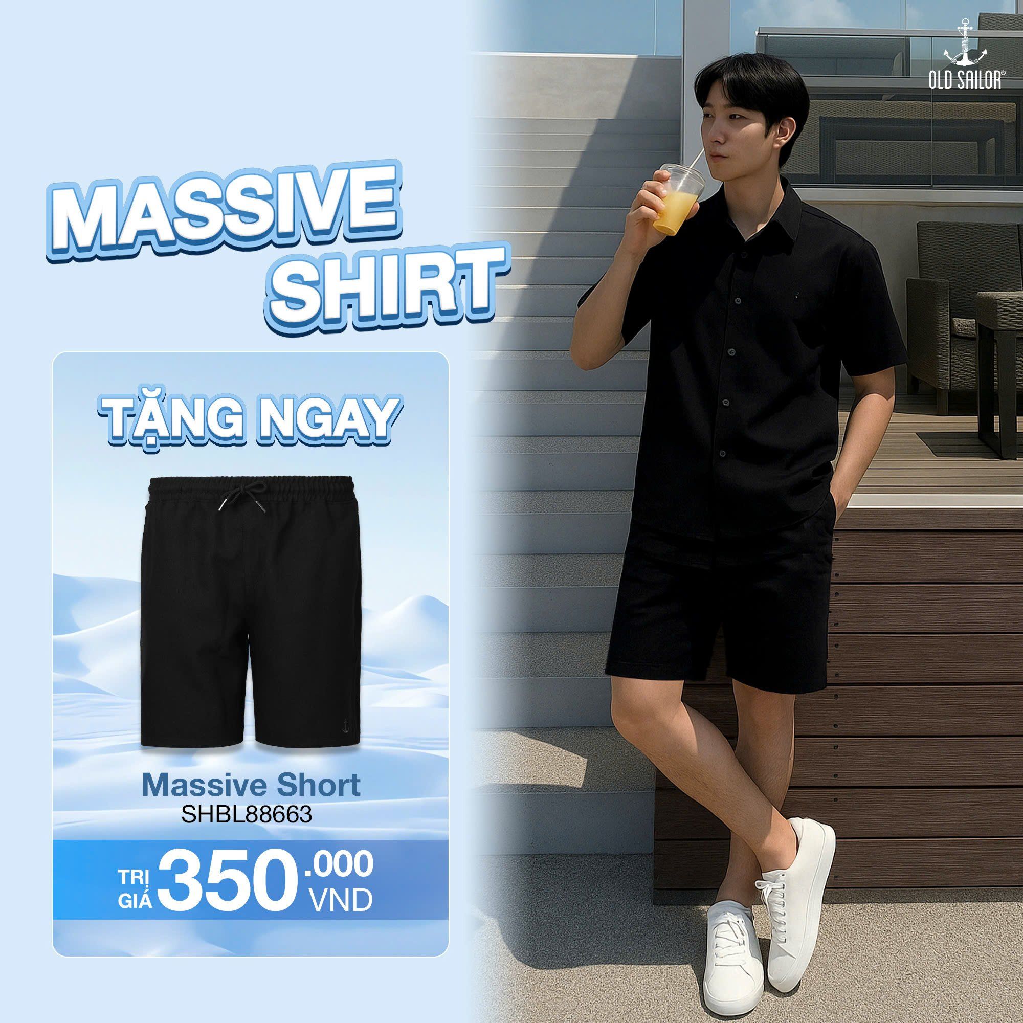  Áo Sơ Mi Nam Massive Old Sailor - SMBL88662 - Bigsize Up To 5XL 