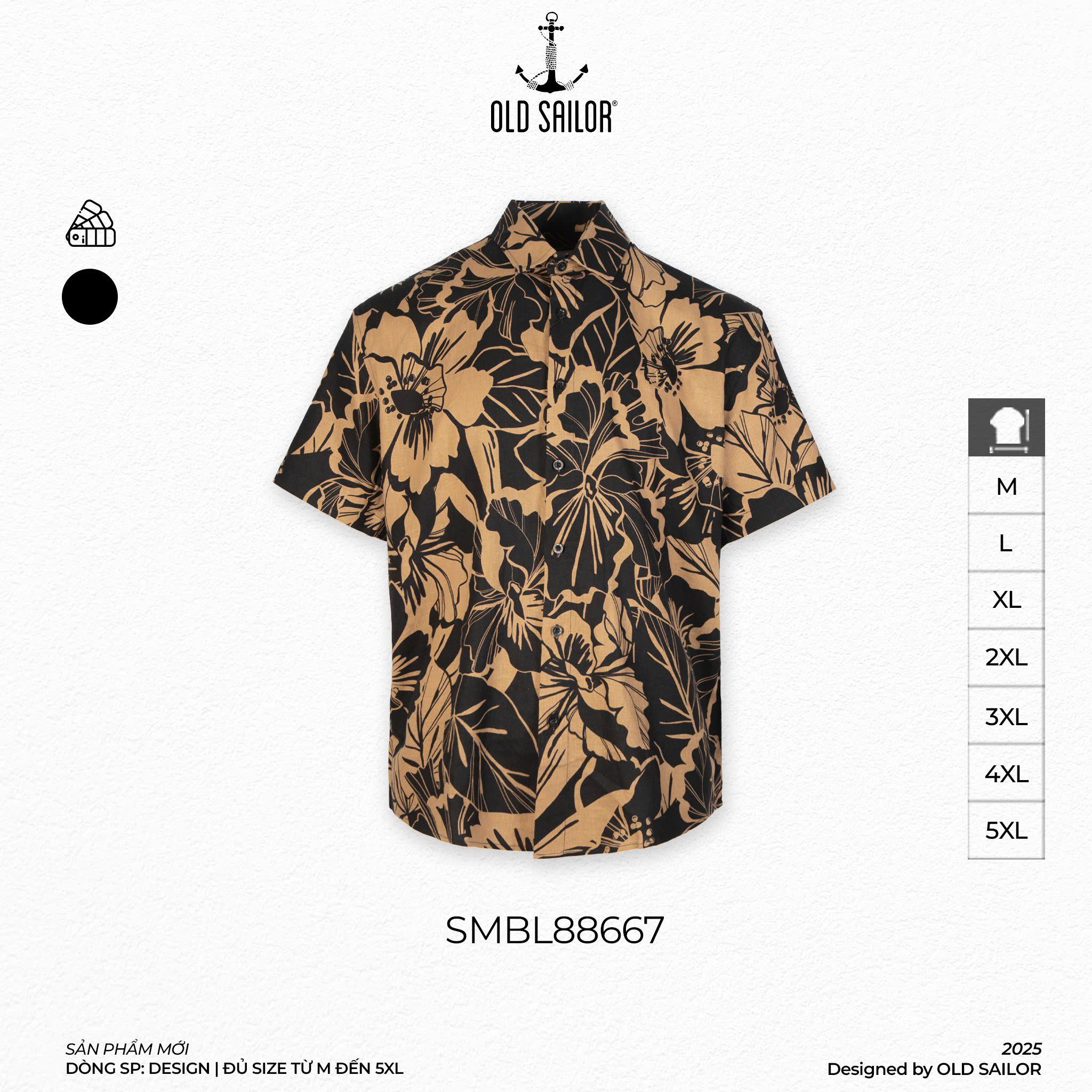  Áo Sơ Mi Nam Summer Bro Old Sailor - SMBL88667- Big Size Upto 5XL 