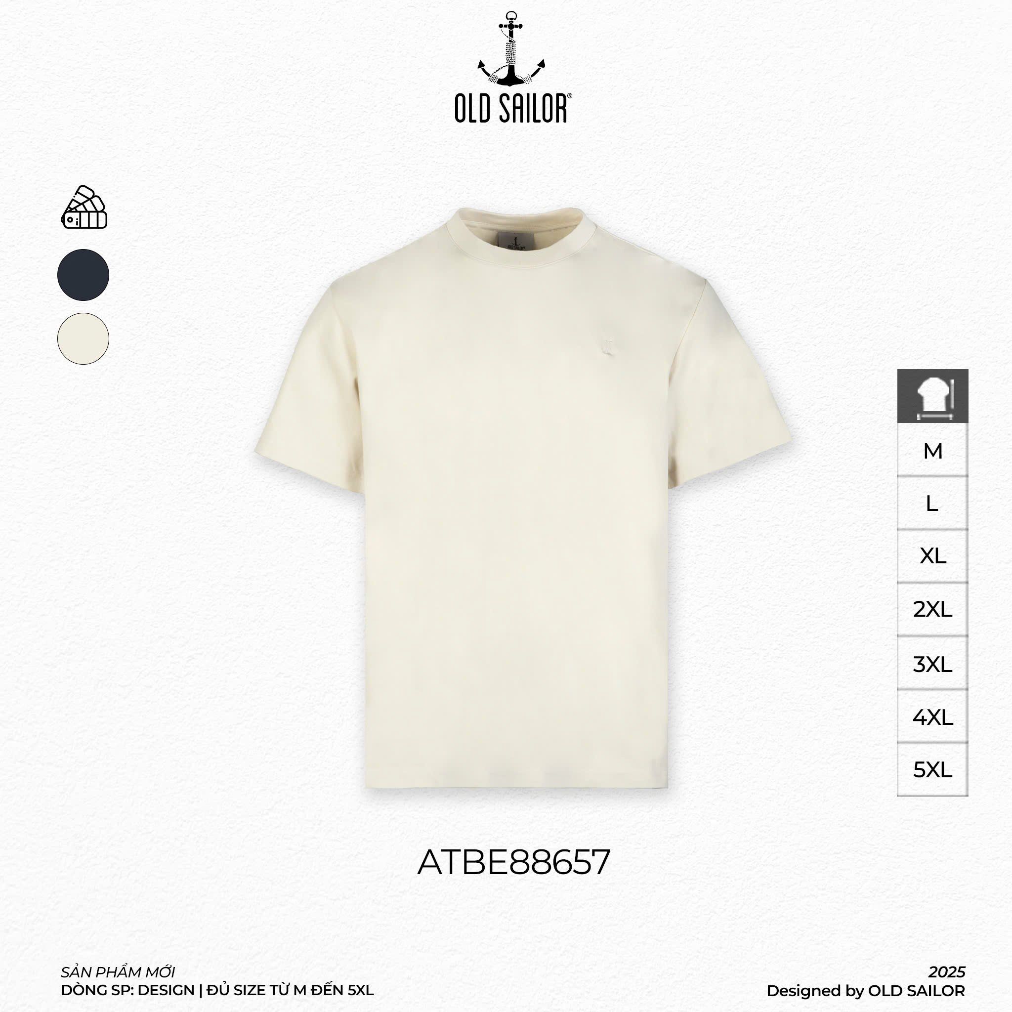  Áo Thun Nam Stamp Mars Old Sailor Tee - ATBE88657 - Big size upto 5XL 