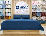  Bộ Chăn Ga Cotton USA Nekio Tím Than 