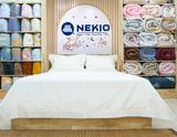  Bộ Chăn Ga Cotton USA Nekio Trắng 