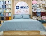  Bộ Chăn Ga Cotton USA Nekio Xanh Bạc Hà 