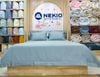 Bộ Chăn Ga Cotton USA Nekio Xanh Bạc Hà