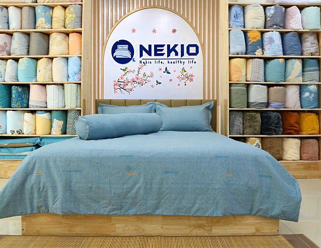  Bộ chăn ga Cotton Xanh Phương Đông 