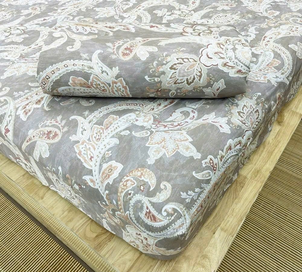  Bộ chăn ga Modal Họa Tiết Nâu 