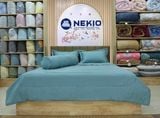 Bộ chăn ga lụa Tencel Nekio Xanh 