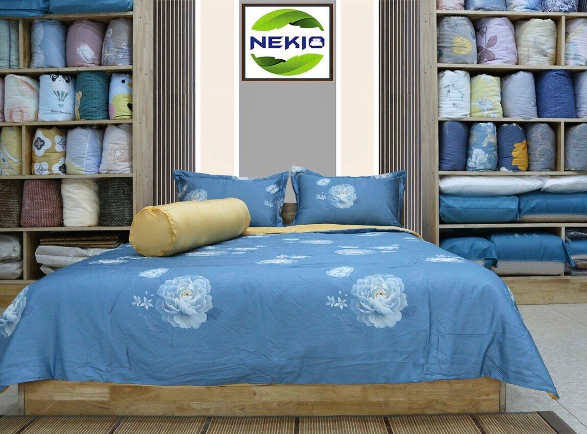  Bộ Chăn Ga Kam Cotton Hải Đường 