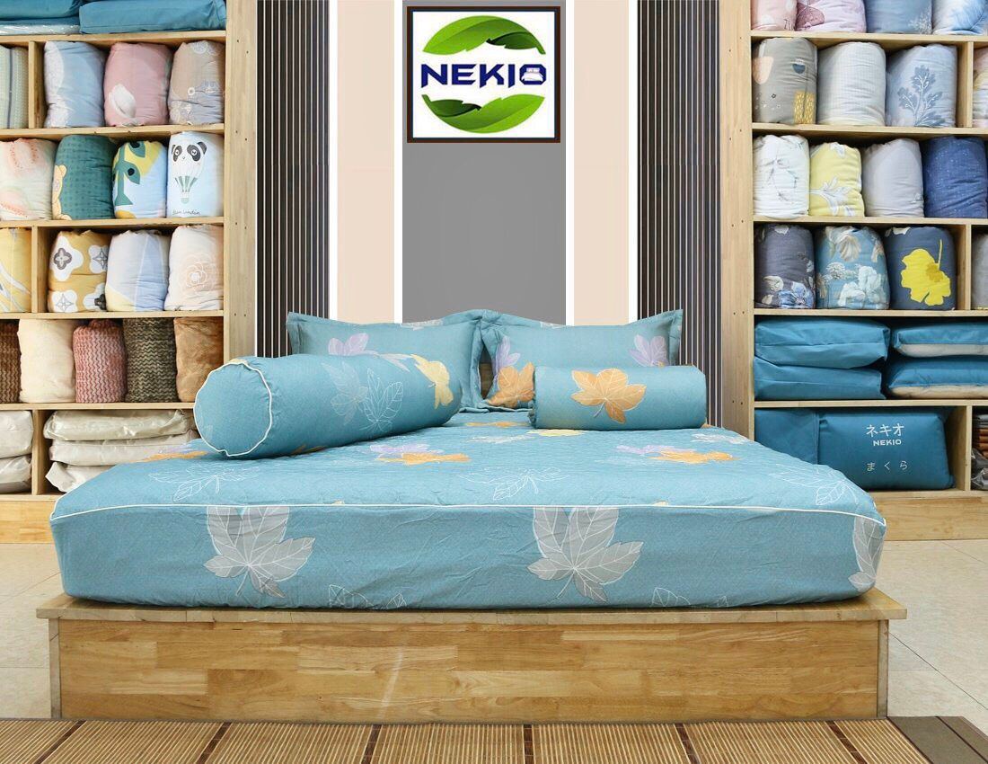 Bộ Chăn Ga Cotton Lá Thu 
