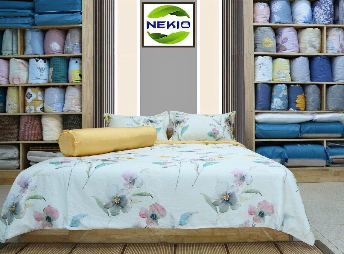 Bộ Chăn Ga Kam Cotton Thạch Thảo 