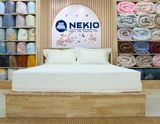  Bộ Chăn Ga Cotton USA Nekio Trắng 