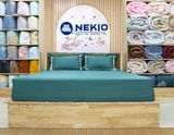  Bộ Chăn Ga Cotton USA Nekio Xanh Đậm 