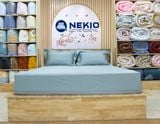  Bộ Chăn Ga Cotton USA Nekio Xanh Bạc Hà 