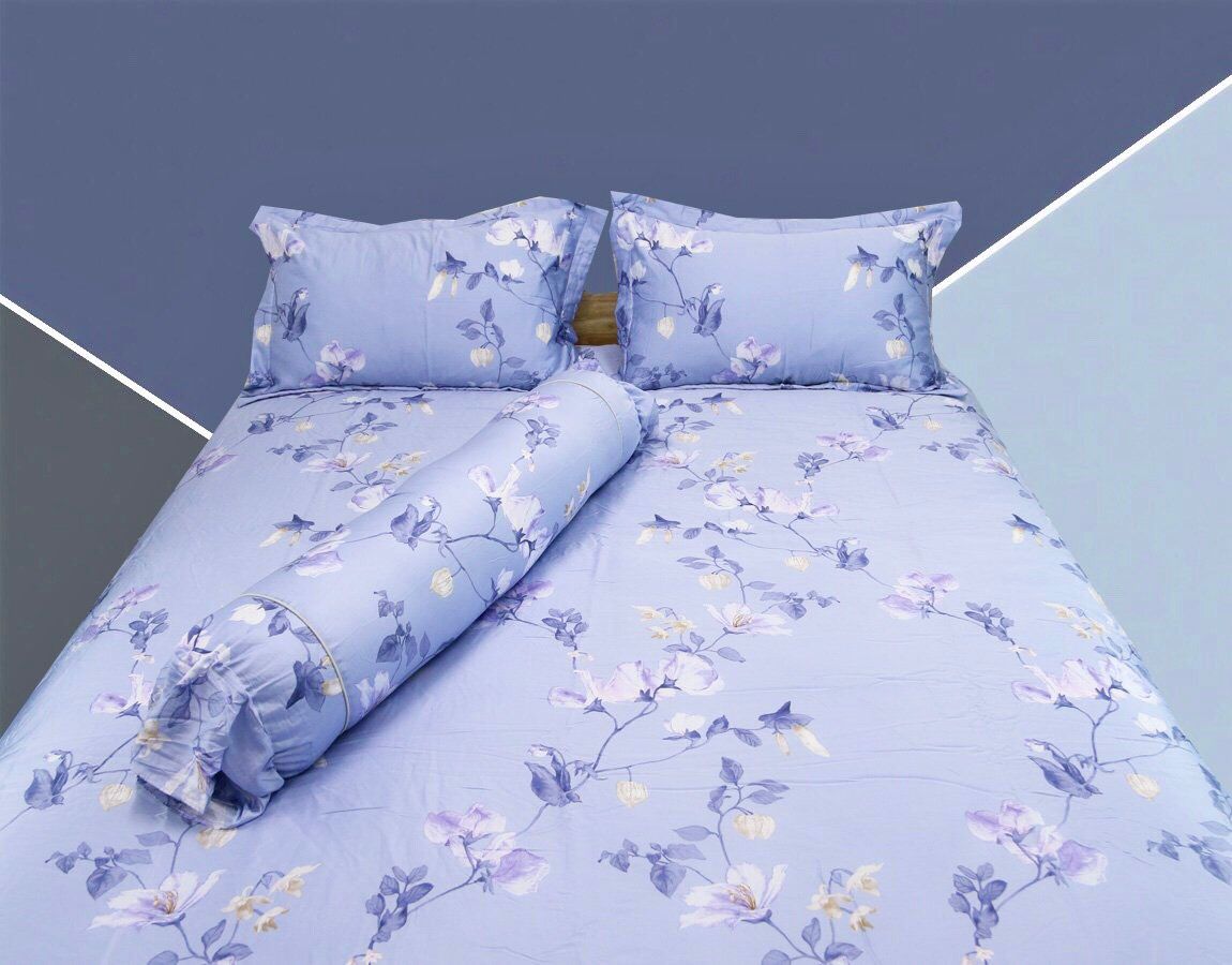 Bộ chăn ga lụa Protencel Hoa Dây 