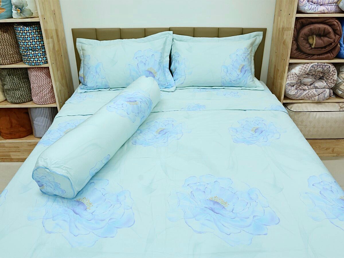  Bộ chăn ga Modal Hoa Phù Dung 