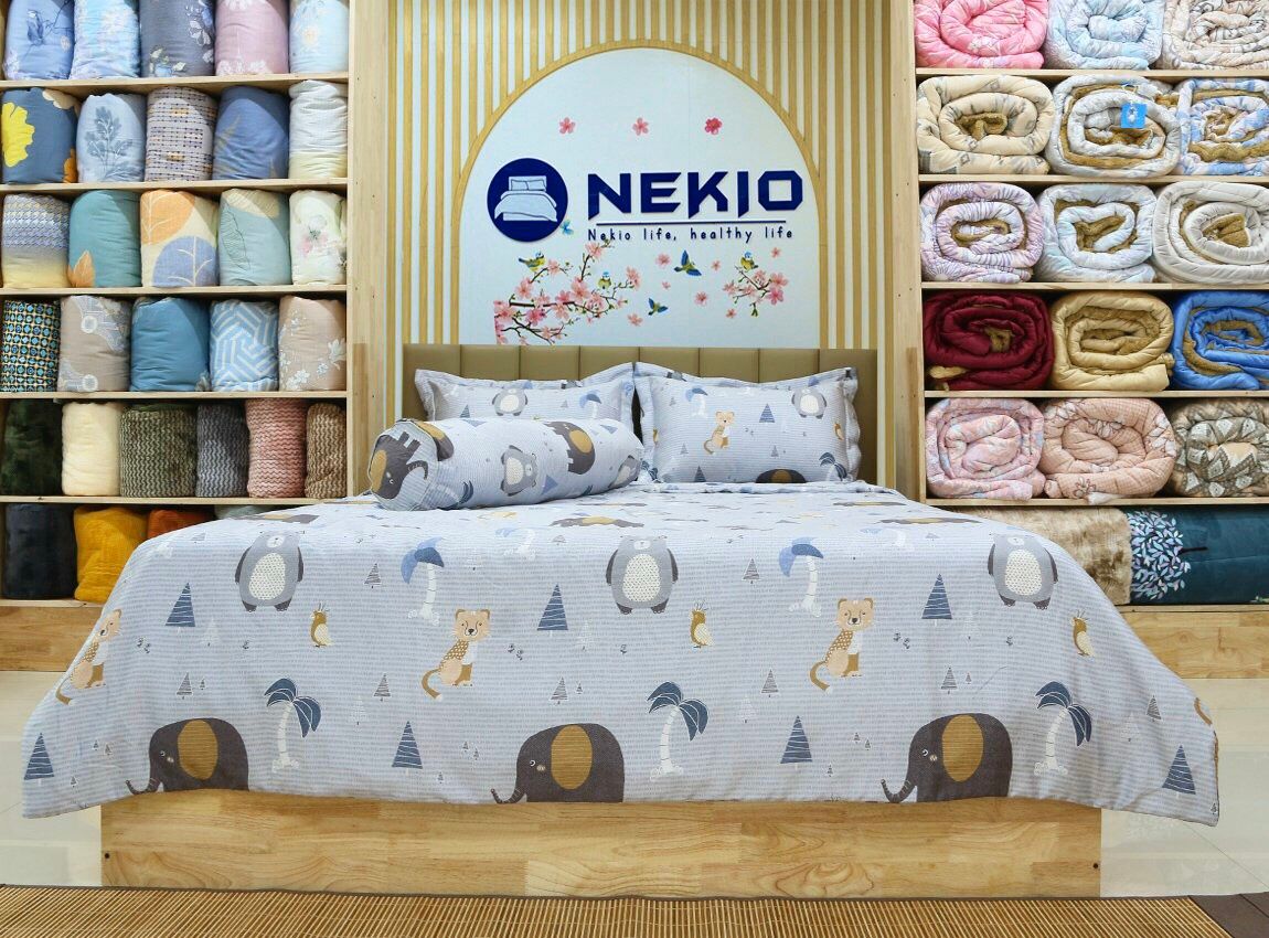  Bộ chăn ga lụa Tencel Voi con 