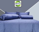  Bộ Chăn Ga Lụa ProTencel Nền Xanh 