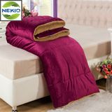  Chăn Lông Cừu Nekio Nhật Bản Đỏ Bordeaux 