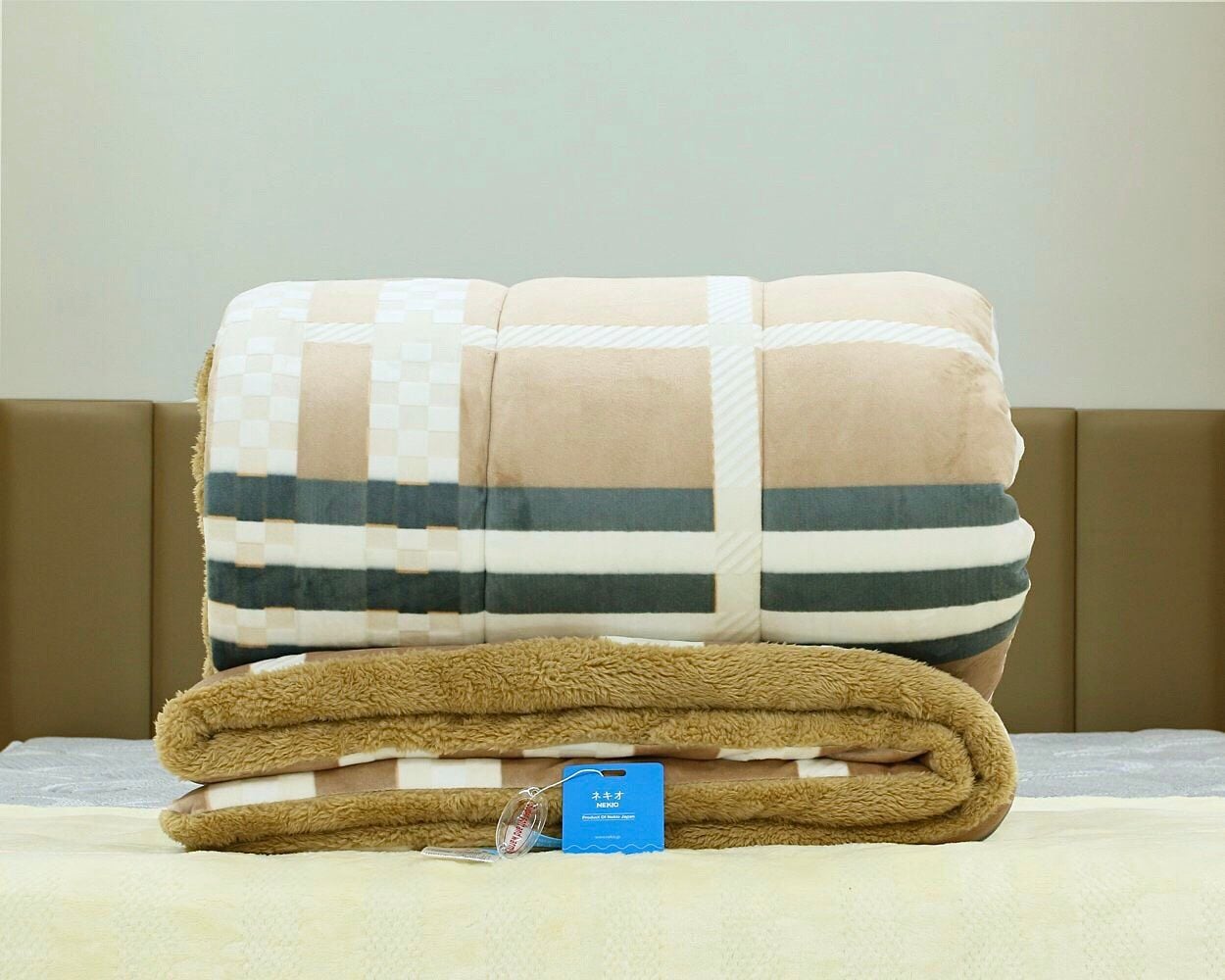  Chăn Lông Cừu Nhật Bản Nekio Kẻ 