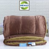  Chăn lông cừu Nekio Nhật Bản Nâu Chocolate 