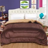 Chăn lông cừu Nekio Nhật Bản Nâu Chocolate 
