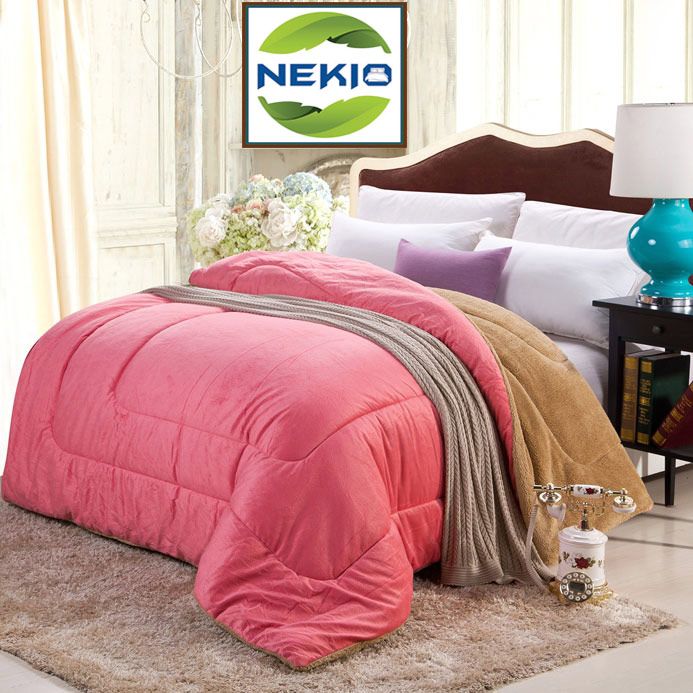  Chăn lông cừu Nekio Nhật Bản Hồng 