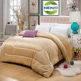  Chăn lông cừu Nekio Nhật Bản Vàng Be 