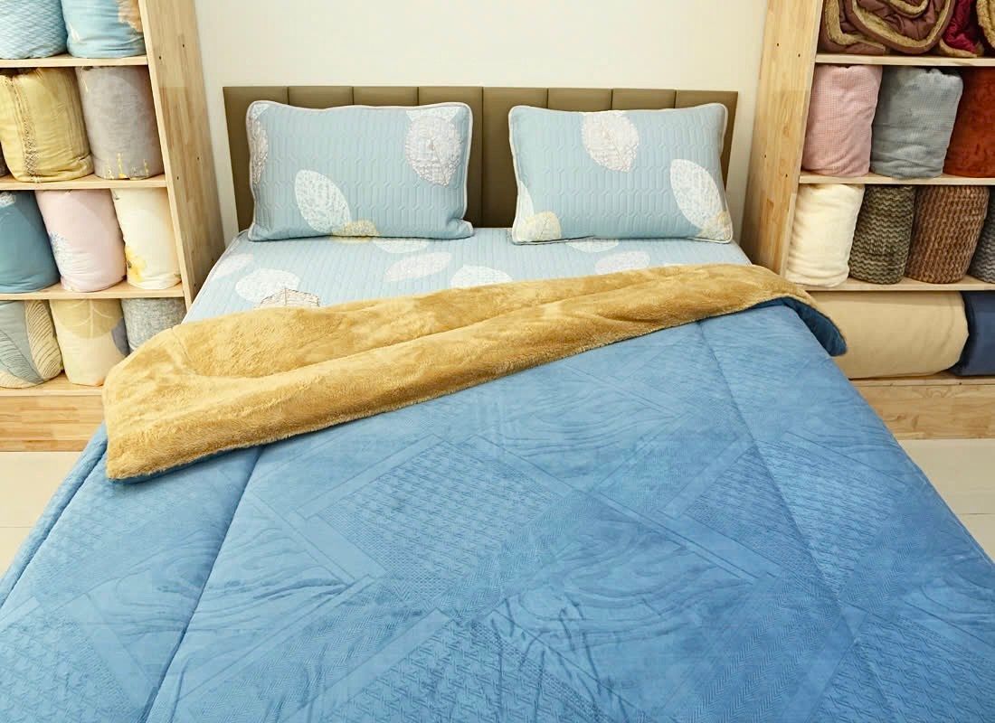  Chăn lông cừu Vân Xanh 