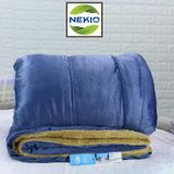  Chăn lông cừu Nekio Nhật Bản Xanh Navy 