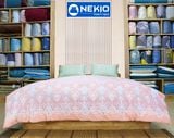  Chăn Lông Thỏ Queen Luxury Nekio Hồng Họa Tiêt 