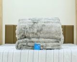  Chăn Queen Luxury Nekio Lông Thỏ Tuyết Xám 