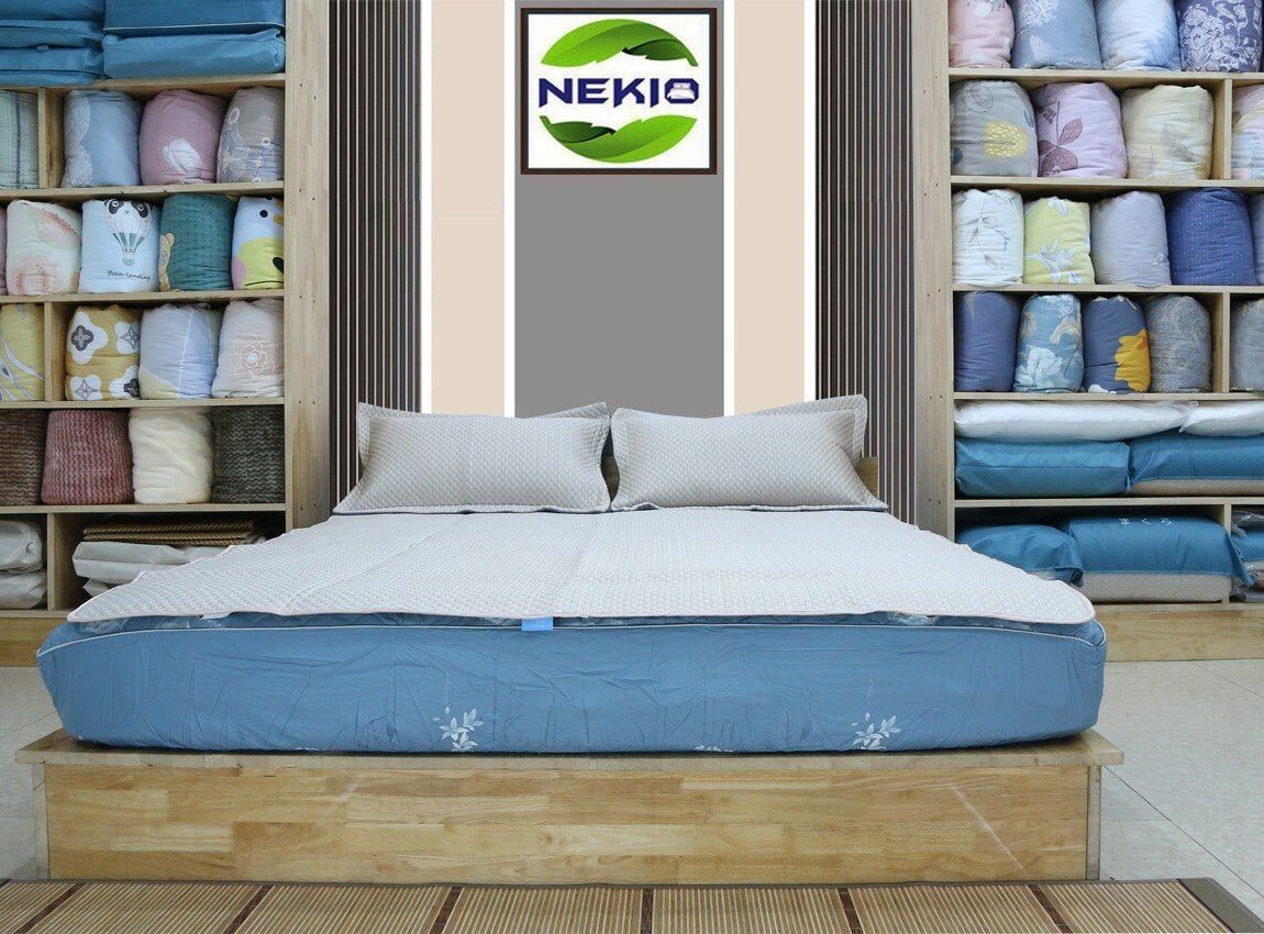  Chiếu Lụa Massage Nekio Nhật Bản cam nhạt 