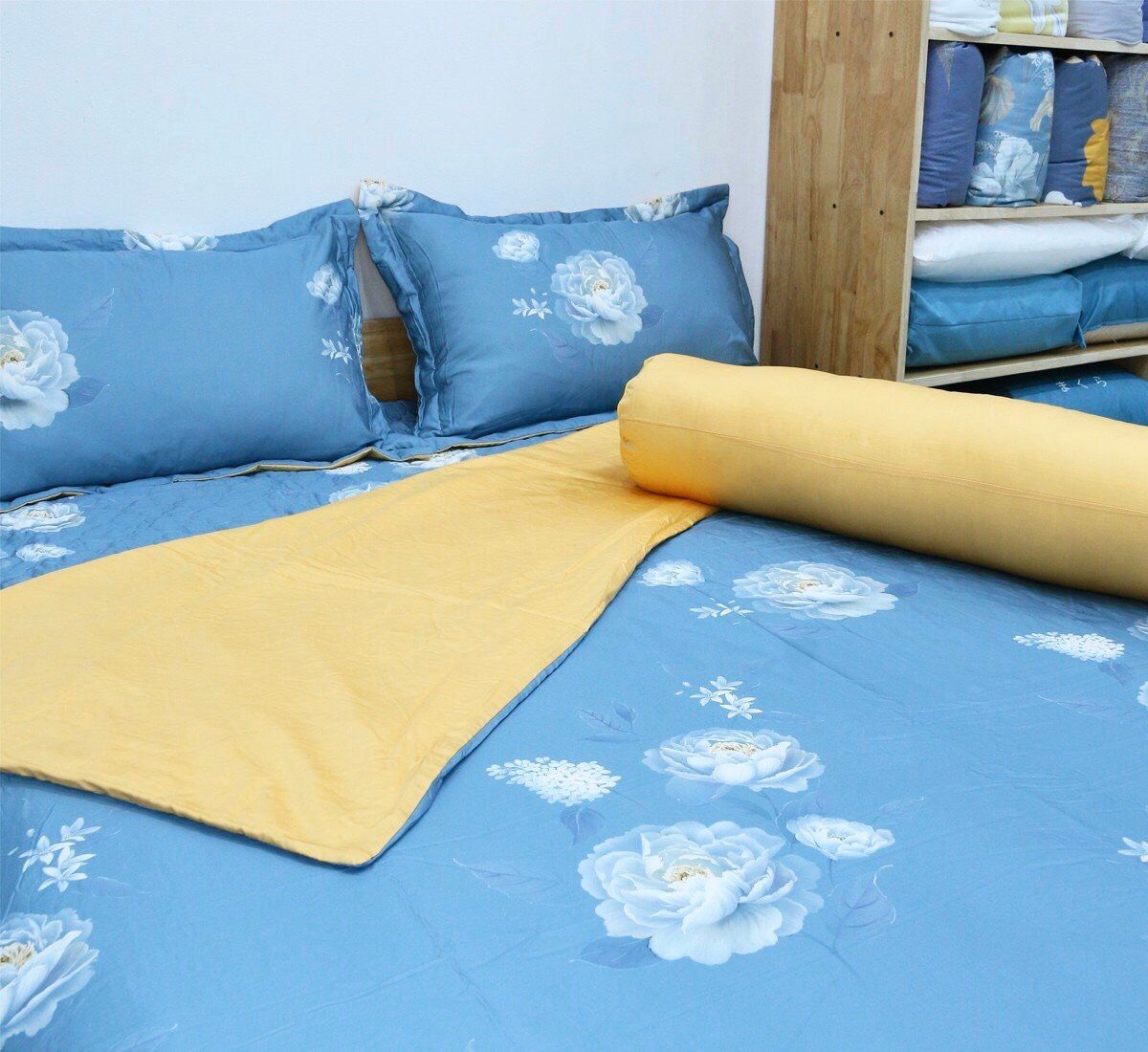  Bộ Chăn Ga Kam Cotton Hải Đường 