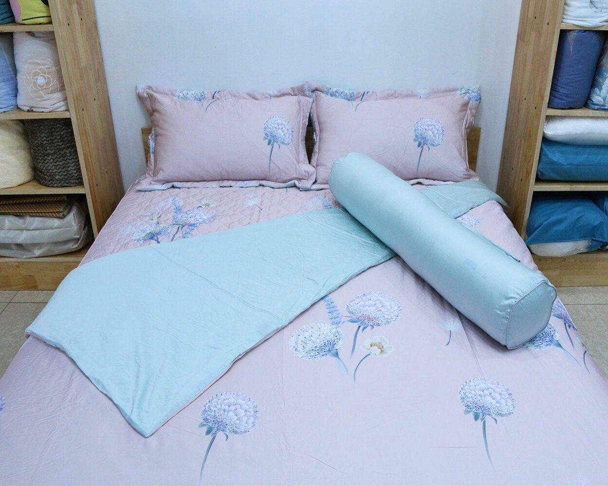  Bộ Chăn Ga Kam Cotton Tú Cầu 