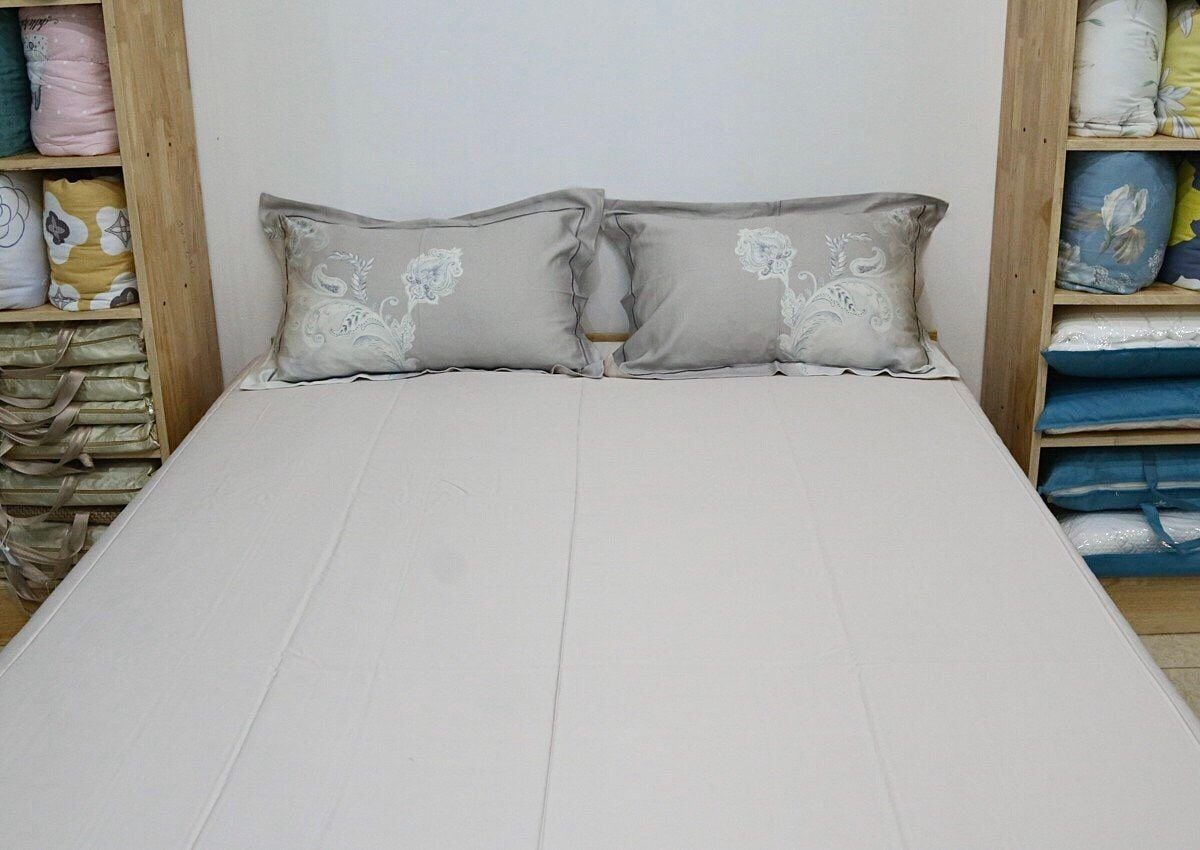  Tấm phủ đệm và 2 vỏ gối đầu Tencel 