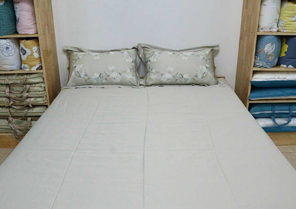  Tấm phủ đệm và 2 vỏ gối đầu Tencel 