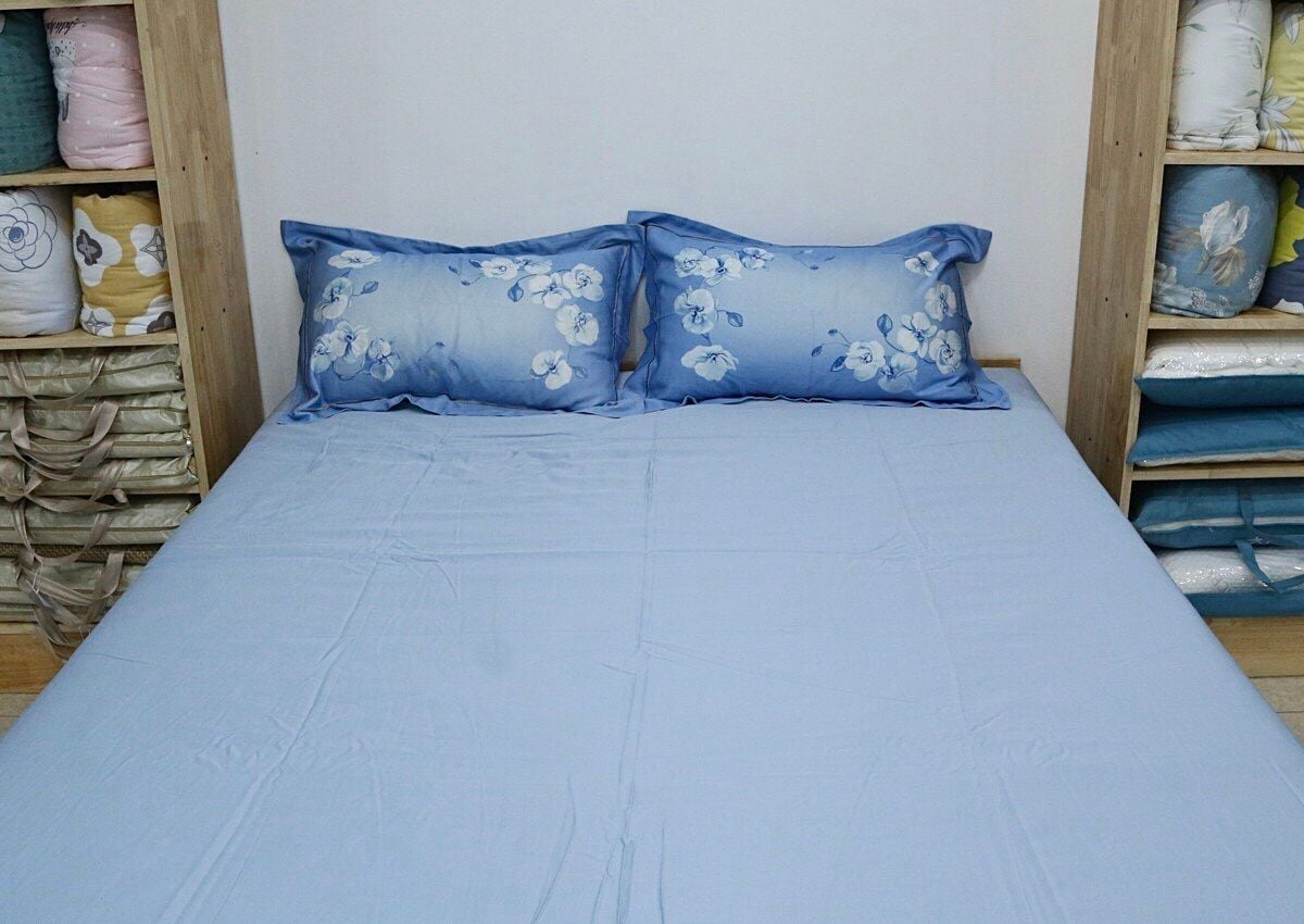  Tấm phủ đệm và 2 vỏ gối đầu Tencel 